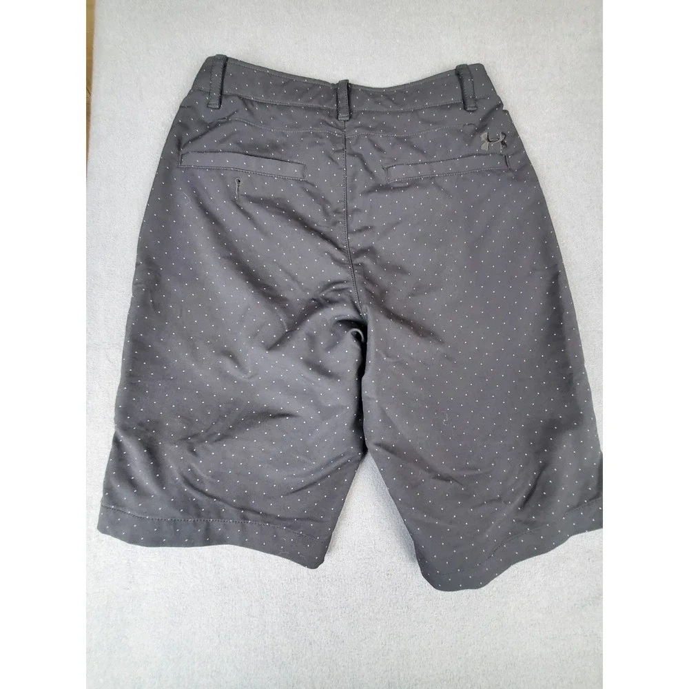 Under Armour Matchplay Golf Short HeatGear Loose Black W/ Polka Dot Mens 30 29.5